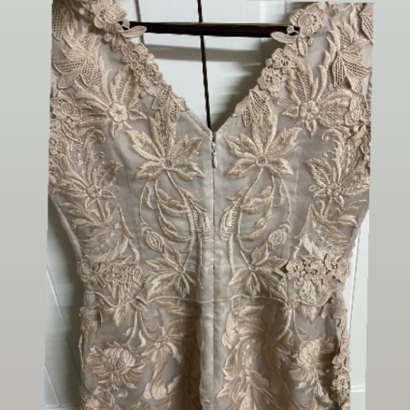 KOBI HALPERIN Cream Sleeveless Dress Size 4 - Picture 2 of 9